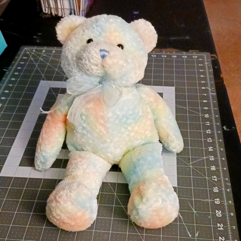 Animal Valley bear pastel rainbow